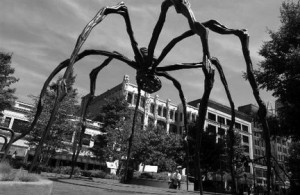 Lynn Ischay Plain Dealer - Louise Bourgeois Maman on Playhouse Square