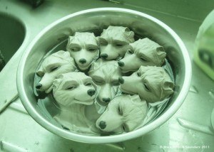 Mackinnon & Saunders - Washing foam latex fox skins (‘Fantastic Mr Fox’)