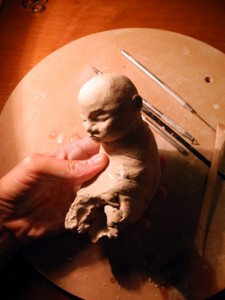 Josiane Keller - clay embryo