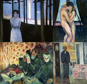 Edvard Munch - four paintings